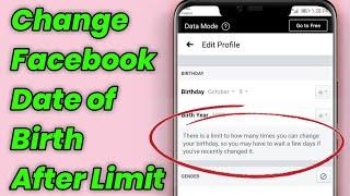 How To Change Facebook Date of Birth After Limit 2021 - Change facebook date of birth