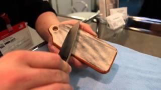 How do I sharpen a convex blade from Bark River (www.klingenwelt.de)