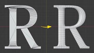 The Right Way to fix Text Topology in Blender