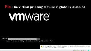 The virtual printing feature is globally disable on this system | Technical Fazal