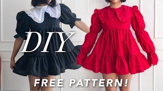 Puffy Dress Tutorial | FREE PATTERNS 