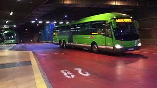  Buses  at the Moncloa interchange, Madrid