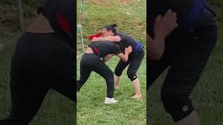 A Fierce Battle in the Rain: Limited Edition Girl Defeats Handsome Guy #MixedWrestlingMatch #kushti