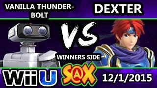 S@X 126 - Dexter (Ness, Roy) Vs. Vanilla Thunderbolt (ROB) SSB4 Tournament - Smash Wii U  - Smash 4