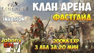 Клан Арена 1-4 Lineage 2 Classic Фастгайд #1