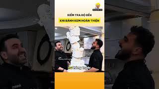 Kiểm tra độ bền khi bánh kem hoàn thiện
