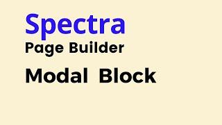 Spectra - How to Create a Modal Popup in WordPress