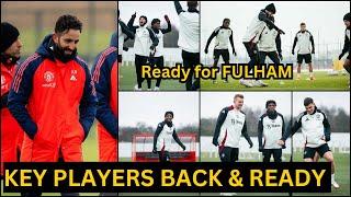 Chido Obi, Garnacho,Ugarte, Heaven, Moorehouse| Man United training for Fulham, Look at new Drills