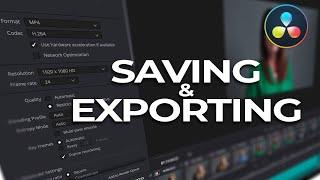 Saving & Exporting in Davinci Resolve 16 & 17
