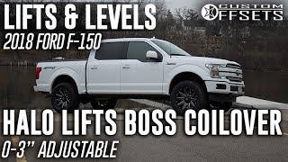 Lifts & Levels: 0-3" Halo Lifts Boss Coilover '14-18 F-150