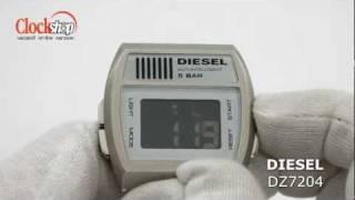 Электронные часы белого цвета DIESEL DZ7204