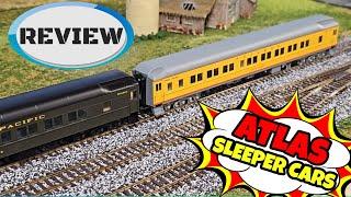 Atlas HO Master Pullman 10-1-2 Sleeper Cars Review: Detailed Passenger cars for Model Railroading!