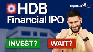 HDB Financial Services IPO Review | HDB Financial IPO Analysis | Equentis Research & Ranking