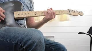 A selection of melodies on the electric guitar