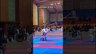 Scorpion  kick #karate #kumite #youtube #scorpion #kick #kungfu #music #remix #rap