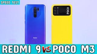 Xiaomi REDMI 9 vs POCO M3  MediaTek Helio G80 vs Snapdragon 662 Speed Test 