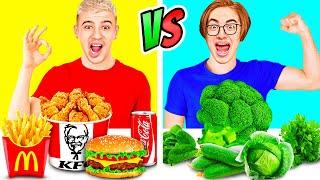 VEGANES vs FASTFOOD CHALLENGE