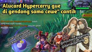 Main Alucard Hypercarry sama squad cewe" cantik | build top global alucard - Mobile legends