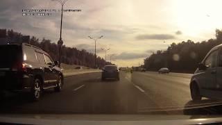 Авария МКАД 27-й километр 4.08.17/ Car crash in Moscow, Russia