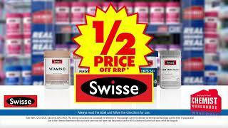 SHOP 1/2 PRICE SWISSE VITAMINS AT CHEMIST WAREHOUSE!