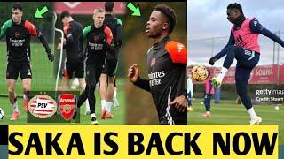 Arsenal's Intense Training Ahead of Champions League Clash with PSV