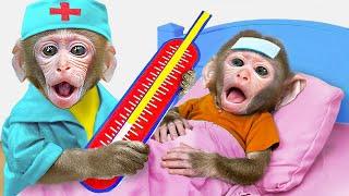 Monkey BuBu Pretend Doctor Use Doctor Toys Playset to Take Care of Duckling - MONO BUBU ESP