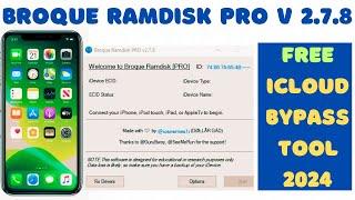 New Broque Ramdisk PRO Tool 2024: Bypass Passcode & Hello Screen for iOS 9-17 FREE!