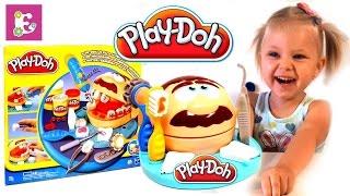 Плей До . Мистер Зубастик.Plasticine Play Do.The set Mister Toothy Play doh Doktor drill and fill.