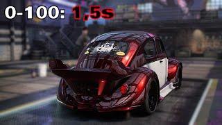 NFS HEAT - VOLKSWAGEN BEETLE max Drag Racing Build