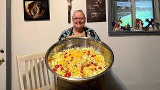 My Mamaw’s mega pea salad recipe!