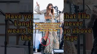 Ella Langley almost never wears boots that go above the knee on stage #shorts #celebrity #ella