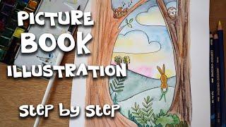 Painting A Children's Picture Book Spread: A Step-by-step Guide