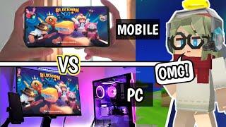 Mobile Vs PC in Bedwars!! [Blockman Go]