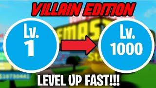 *VILLAIN EDITION* HOW TO LEVEL UP FROM 1-1000! LEVELING GUIDE! | Boku No Roblox Remastered