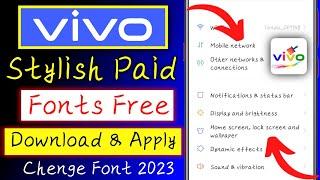 vivo me paid font ko free me kaise apply kare 2023|vivo me free font kaise download kare|Vivo Font