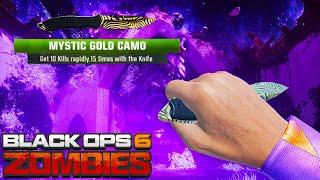 The "MYSTIC GOLD" Knife is a NIGHTMARE in BLACK OPS 6: ZOMBIES