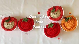 Fruit Pouches | Quick, Easy & Beginner-Friendly Crochet Tutorial