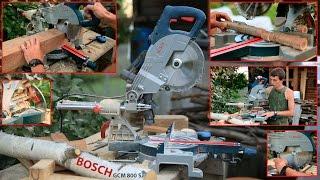 Торцовочная пила BOSCH GCM 800 SJ - Обзор и Тест