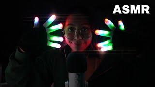 ASMR | LED Glove Hand Movements and Fast Mouth Sounds