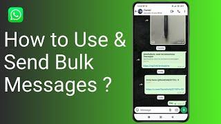 How to Use & Send Bulk Messages ?