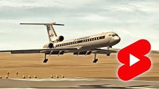 Kerbal Space Program: Smooth landing & taxiing at Desert Airport. Tupolev Tu-154 Airliner