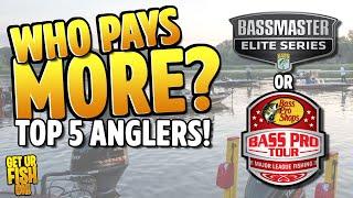 Which Bass Fishing Organization Has BEST 5 Angler Tournament Earnings