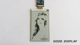 Demonstration for 4 Grayscale—3.71 inch e-paper display from Good Display