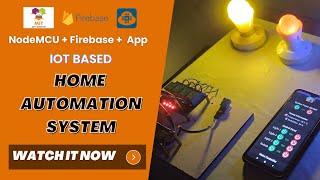 IoT Based Home Automation System (NodeMCU + Firebase + MIT App Inventor)