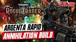 WH 40K Rogue Trader Argenta Build - SHRED everything w/ Heavy Bolter, level 35 build