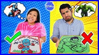 Avengers Superhero Cake DIY Challenge! Learn how to make Disney Cake Art!!!