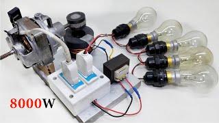 How to make free energy generator 8000w electric copper wire and transformer