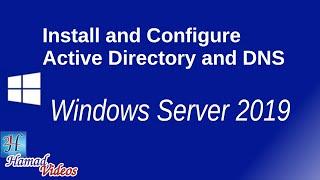 Install and Configure AD and DNS on Windows Server 2019 |أكتيف دايركتوري على ويندوز سيرفر2019