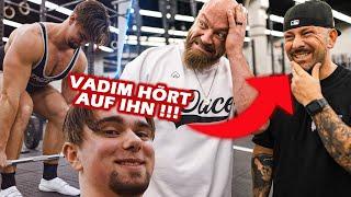 Vadim viel zu schwach für Powerlifting (Experte muss uns retten)