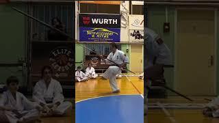 Ryubi no Kon by Ishijima Shihan, Kyokushin-kan. #kobudo #karate #martialarts #kata